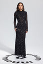 Fashionable Sexy Strap Rhinestone Tight Long Dresses