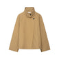 Autumn Simple Solid Color Loose Trench Coats