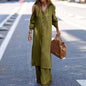 Fashion Holiday Casual Shirt Long Sleeve Suits