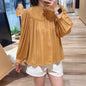 Polka Dot Jacquard Soft Glutinous Lace Blouses