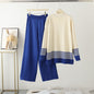 Women's Casual Fashion Set Fashionable Reducing Age Knitted Wide Suits