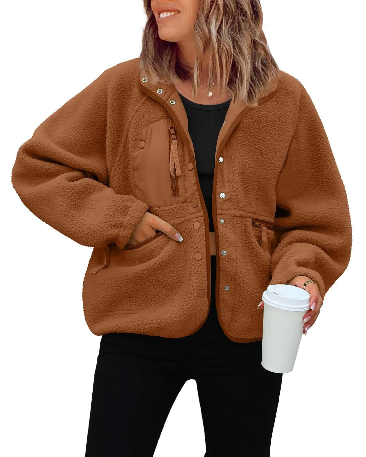 Women's Pretty Polar Fleece Sports Leisure Jackets