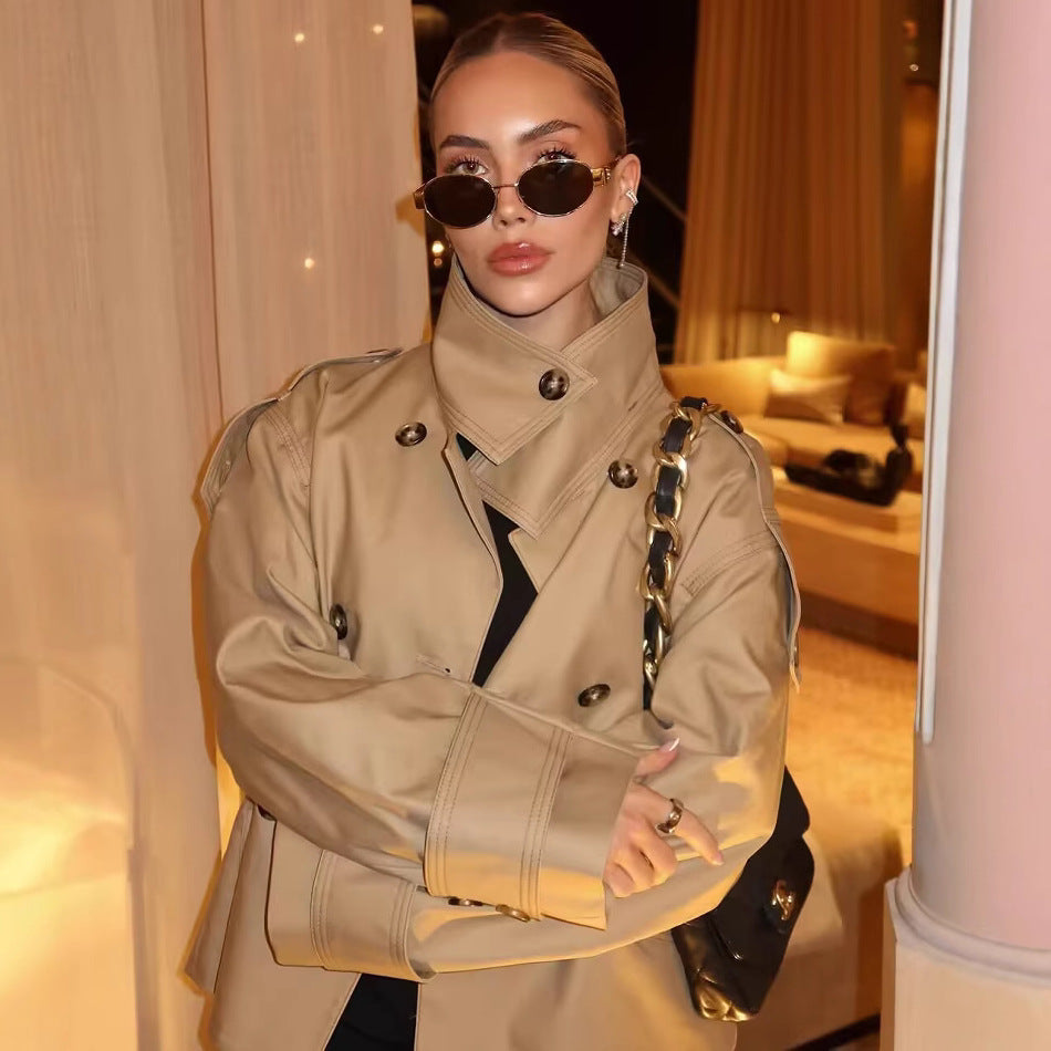 Women's Elegant Summer Small Thin Trench Coats