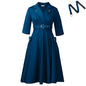 Women's Collar High Waist Elegant African Dress Dresses