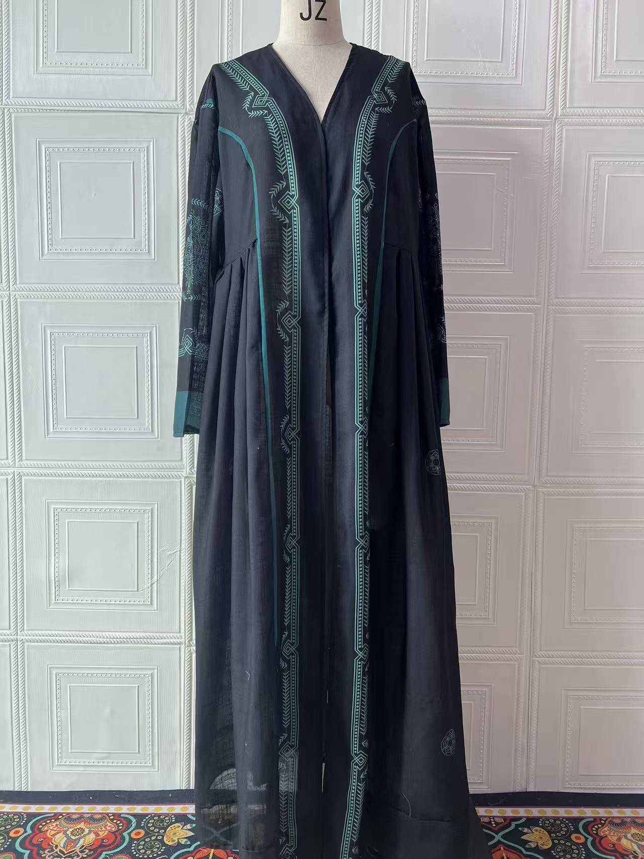 Women's Summer Loose Multicolor Long Dress Outside Coats