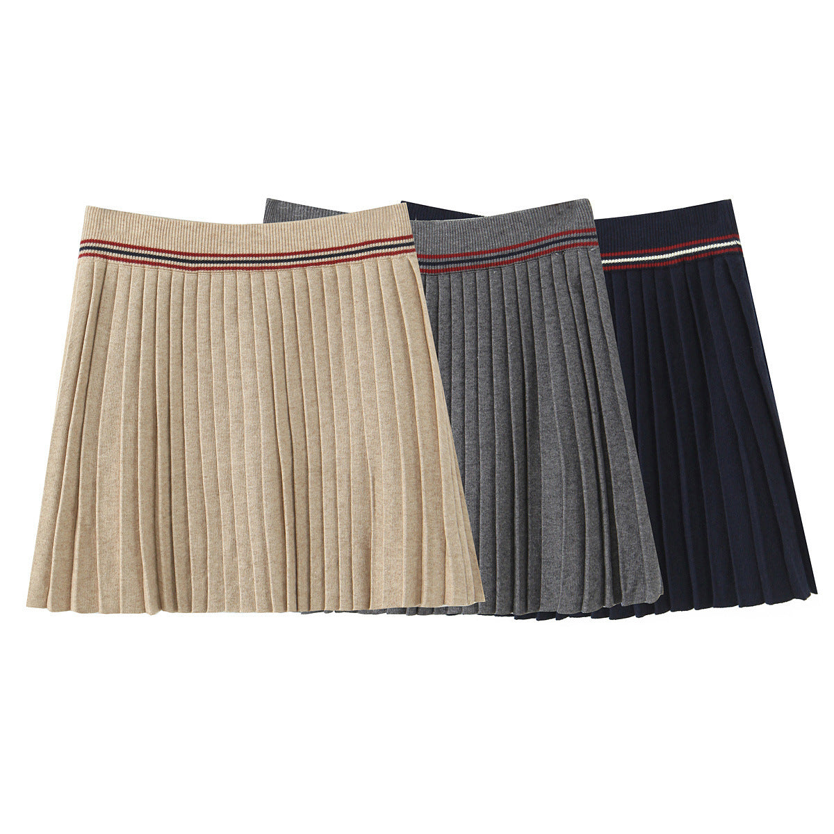 Women's Unique Autumn Long-sleeved Knitted Pleated Suits