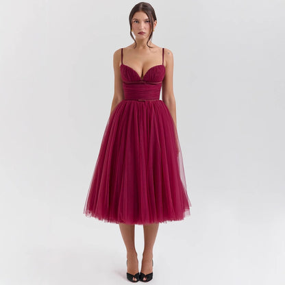 Sexy Sling Backless Casual Dress Christmas Dresses