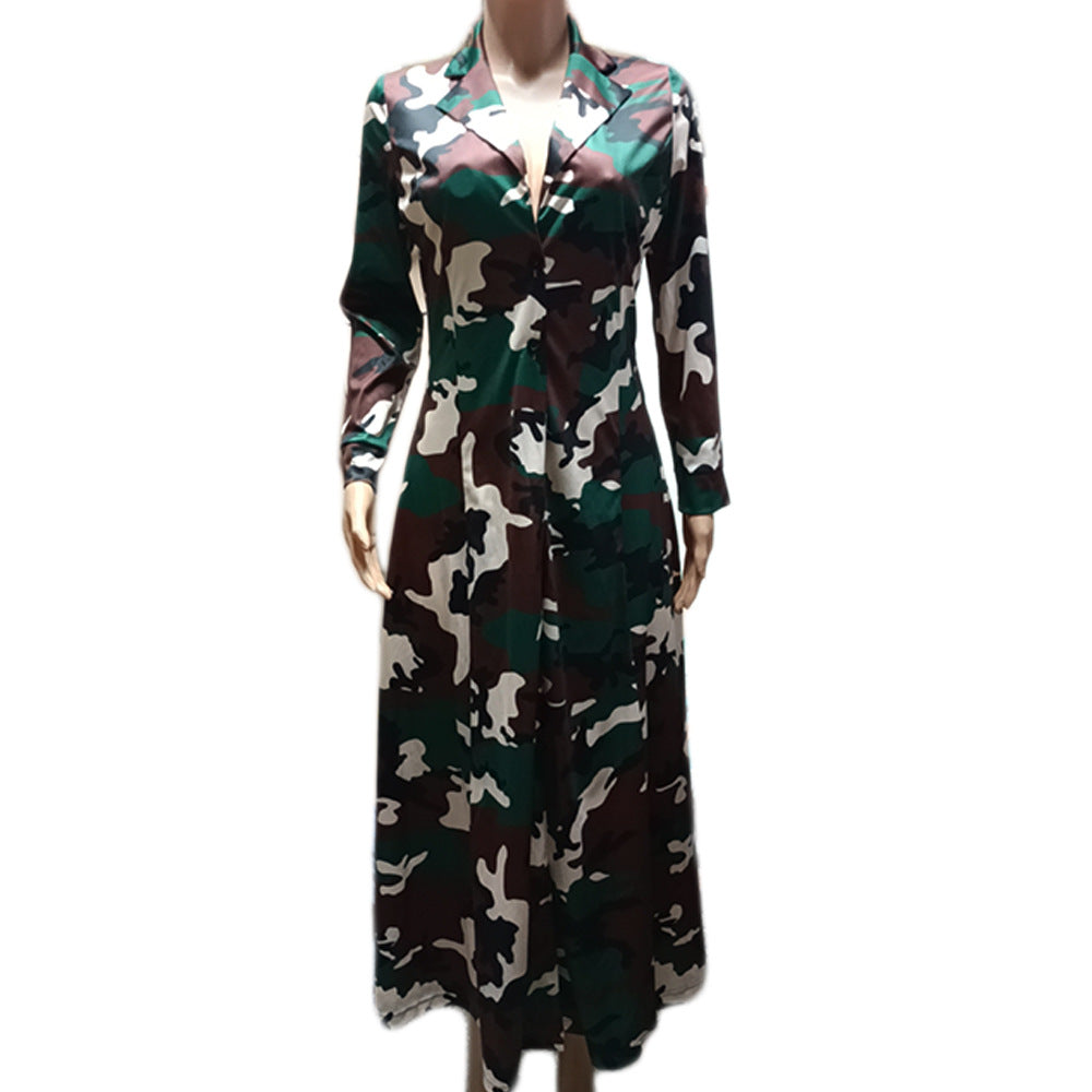 Innovative Classy Comfortable Camouflage Printing Trench Coats