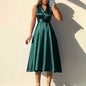 Casual Solid Color Sexy Backless Dress Dresses