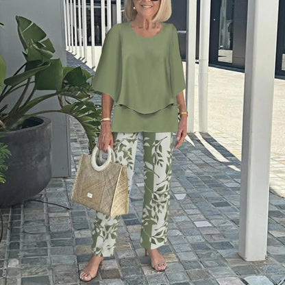Neck Shirt With Half Sleeve Printed Floral Suits