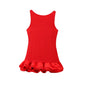 Women's Dress Ruffled Halter Spaghetti Straps Backless Dresses