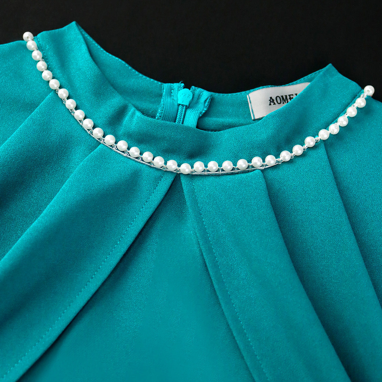 Fashion Cape Sleeve Beaded Dress Elegant Style Dresses