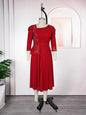Women's Elegant Commuter Pleated African Wear Dress Dresses