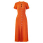High Quality French Style Temperament Sleeve Hollow Thread Dresses