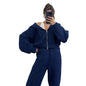 Women's Solid Color Hooded Two-piece Fashion Casual Cardigans