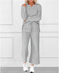 Color Texture Fashion Casual Set Autumn Suits