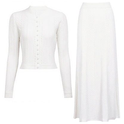 High Quality Long Sleeve Lady Knitted Suits