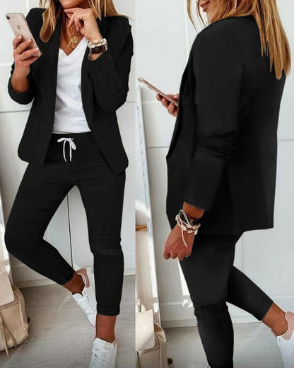 Women's Classic Trendy Casual Fashion Set Suits