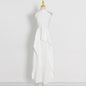Women's Sleeveless Irregular Black White Color Matching Suits