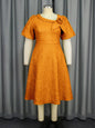 Sleeve High Waist Dress Party Commuter Dresses