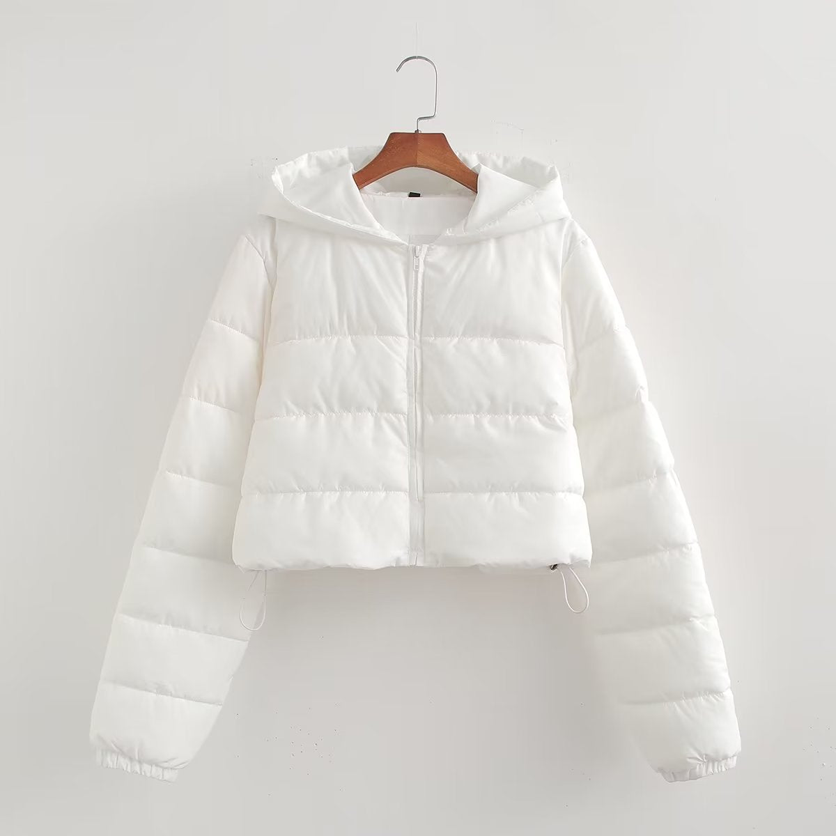 Women's French Casual Fashion Hooded Hand Plug Coats
