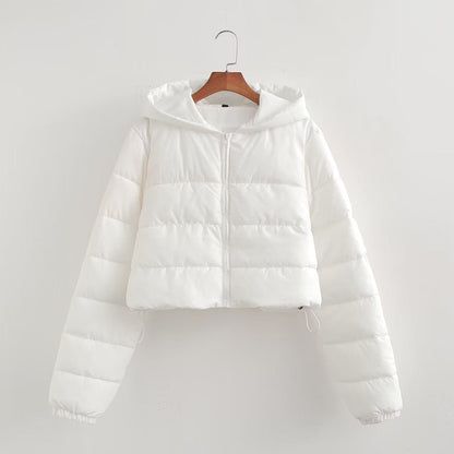 Women's French Casual Fashion Hooded Hand Plug Coats