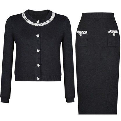 Versatile Wool Knitted Cashmere Classic Style Suits