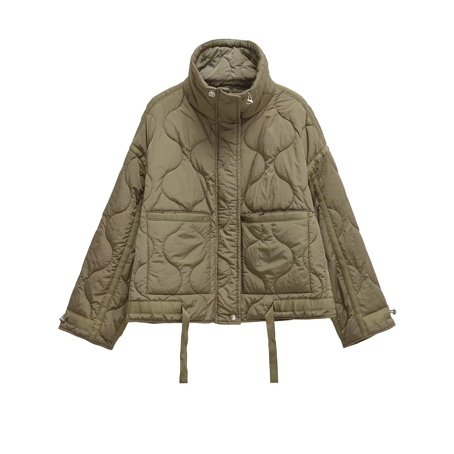 Women's Collar Water Ripple Cotton Cuffs With Jackets