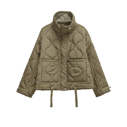 Women's Collar Water Ripple Cotton Cuffs With Jackets