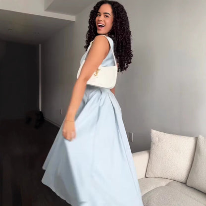 Women's Spring Fresh Soft Elegant Sleeveless Sexy Dresses