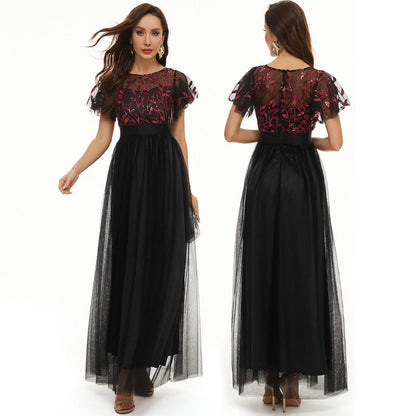 Sleeve Round Neck Pettiskirt High Waist Wedding Dresses