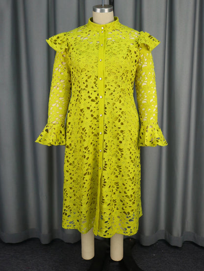 Lace Dress Half Turtleneck Inner Suspender Fashion Temperament Cardigans