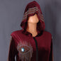 Women's Muslim Long-sleeved Hooded Robe Veet Rhinestone Dresses