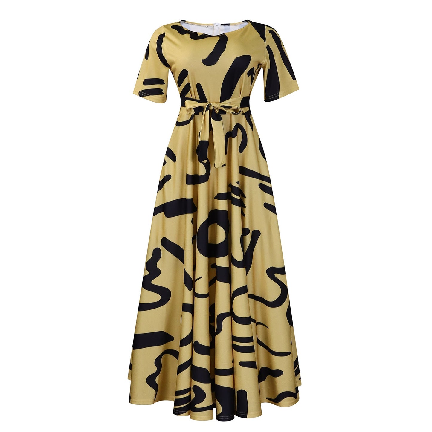 Women's Fashion Elegant Tied African Sleeve Large Dresses