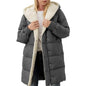 Hooded Cotton Long Sleeve Double-sided Veet Slim Coats