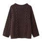 Women's Graceful Unique Pullover Long-sleeved Knitted Sweaters