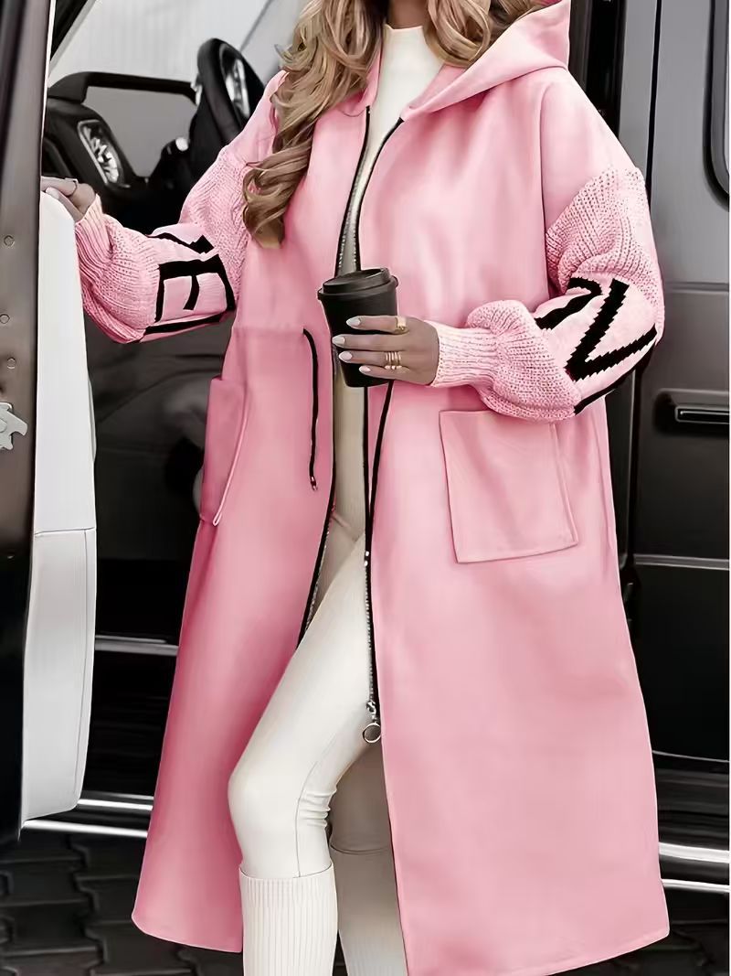 Women's High Quality Long Hoodie Trench For Coats
