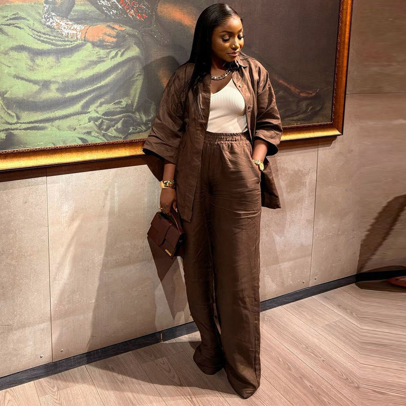 Women's African Shirt Summer Casual Western Style Suits
