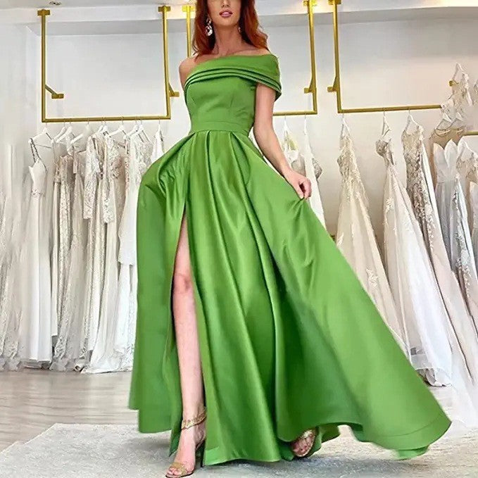 Dress Birthday Banquet Pettiskirt Green High Dresses