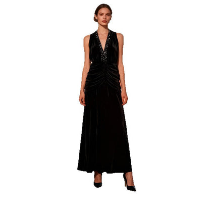 Women's Backless Slimming Irregular Sleeveless Sexy Dress Dresses