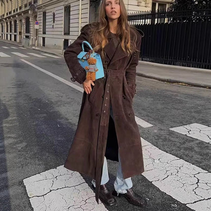 Women's Fashion Casual Loose Temperament Trench Coats