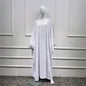 Large Swing Solid Color Batwing Sleeve Dresses