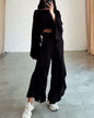 Women's Cotton Linen Fashion Loose Trousers Two-piece Suits