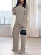 Women's Fashion Elegant Casual Solid Color Trousers Suits