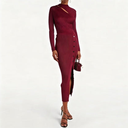 High Quality Autumn Long Sleeve Elastic Dresses