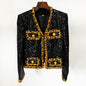 Glamorous Casual Graceful Fashionable Sequined Chain Jackets