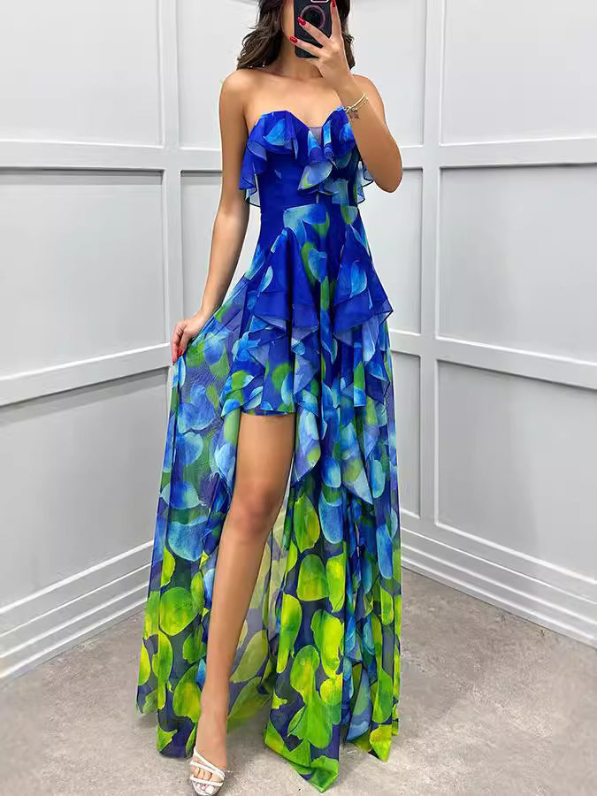 Women's Party Mesh Tube Dress Casual Fashion Dresses