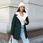 Women's Mid-length Cotton Long Sleeve High Collar Warm Loose Casual Coats