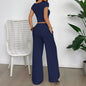 Women's Cool Elegant Sleeve T-shirt Straight Suits