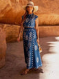 Fashion Printing Vacation Style Two-piece Dress Dresses